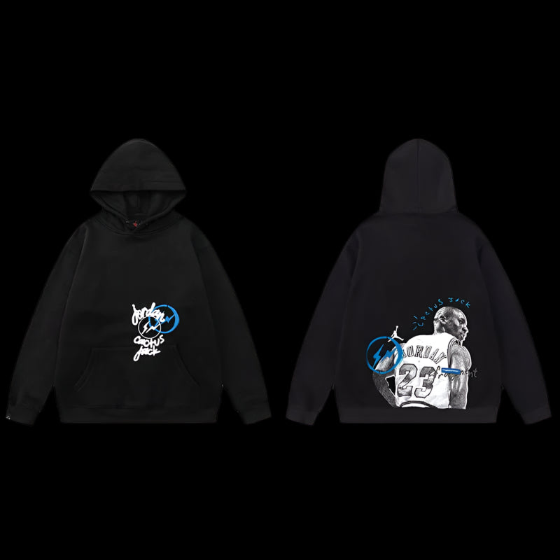 Cactus Jack X Fragment X Jordan Hoodie Black
