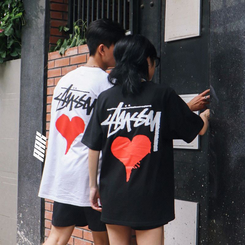 Stussy heart T-shirts