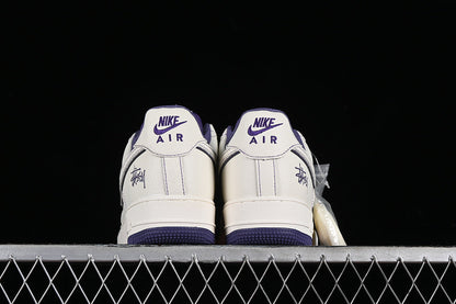 Nike air force 1 X Stussy 'white/purple'