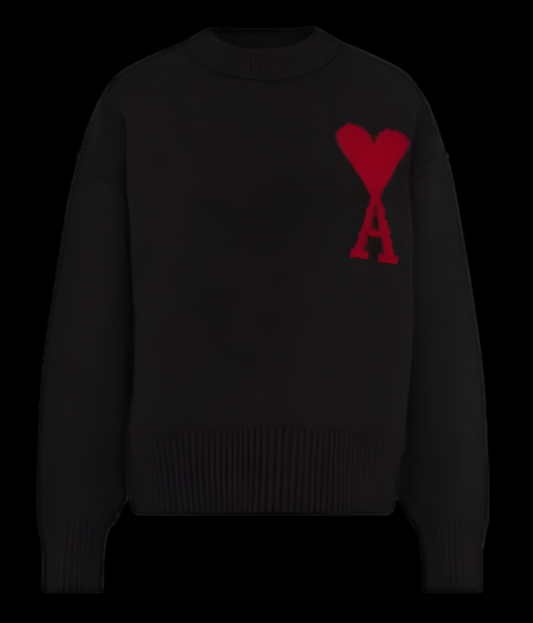 AMI Paris Sweater Black