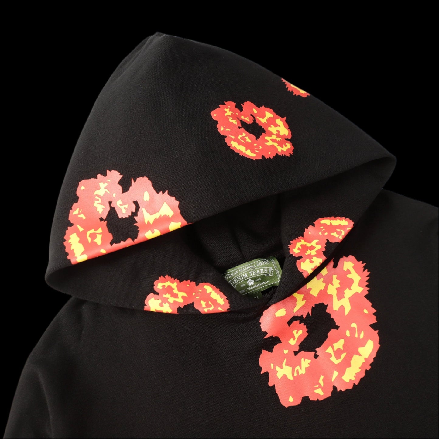 Denim Tear X Offset Cotton Wreath Hoodie