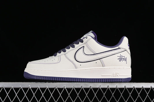 Nike air force 1 X Stussy 'white/purple'